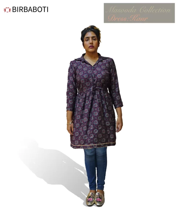 Birbaboti Kaur Dress (Kurti / Top) From Masooda Collection The Outfit Front View