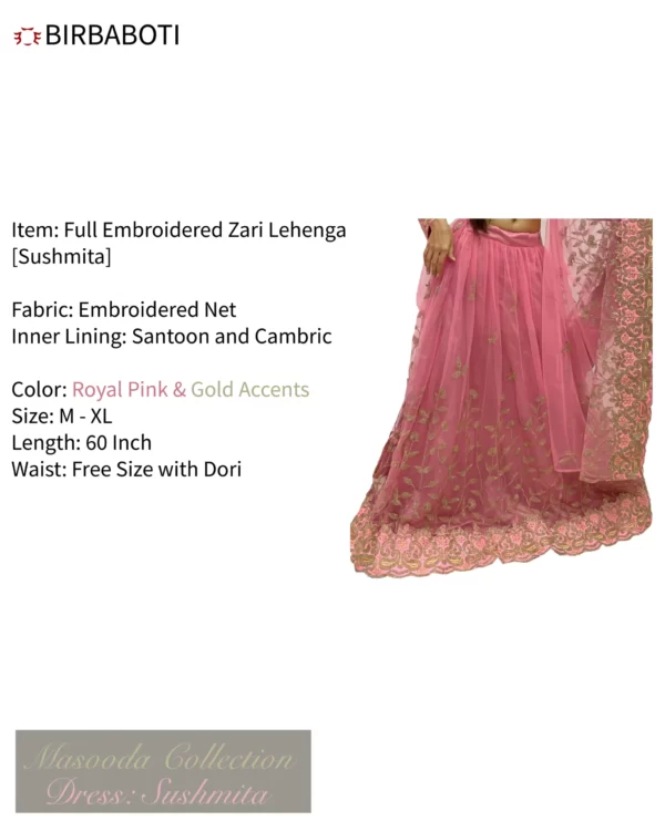 Birbaboti Sushmita Dress (Blouse Lehenga / Evening Dress) From Masooda Collection Breakdown 2