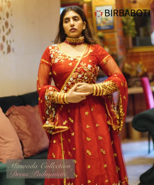 Birbaboti Padmavati Dress from Masooda Collection (Angrakha Koti Gown Set)