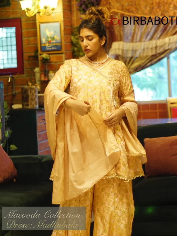 Birbaboti Madhubala from Masooda Collection (Angrakha Dress) The Halo 1